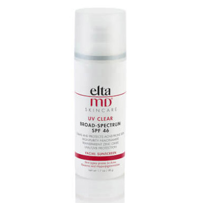 a package of Elta MD UV CLEAR BROAD SPECTRUM SPF 46- for Face