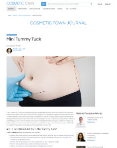 a screenshot of an article on Cosmetic Town Journal